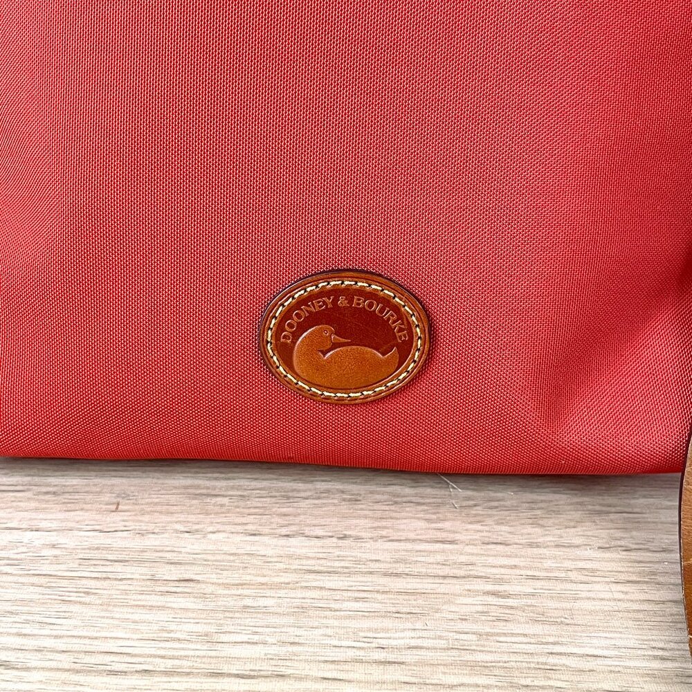 Dooney & Bourke rust nylon and leather crossbody bag - Picture 2 of 13